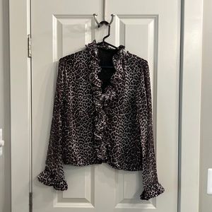 New Ellie Tahiti leopard print blouse
